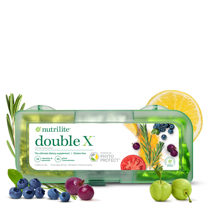 Nutrilite™ Double X™ Vitamin/Mineral/Phytonutrient Supplement - 31-Day Supply with 3-Compartment Case