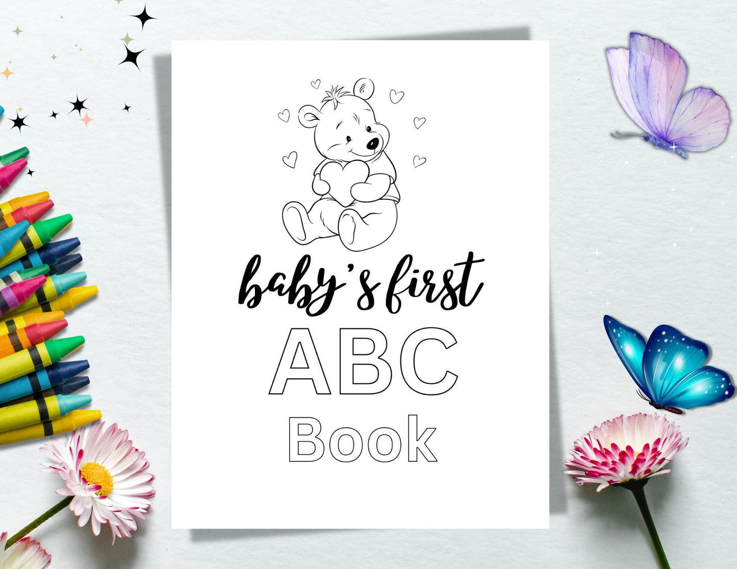 Baby ABC Coloring Pages, Baby ABC Book Decorate, Baby ABC Book Encouraging Coloring Pages, Baby abc Coloring Book, Printable abc Letter Page