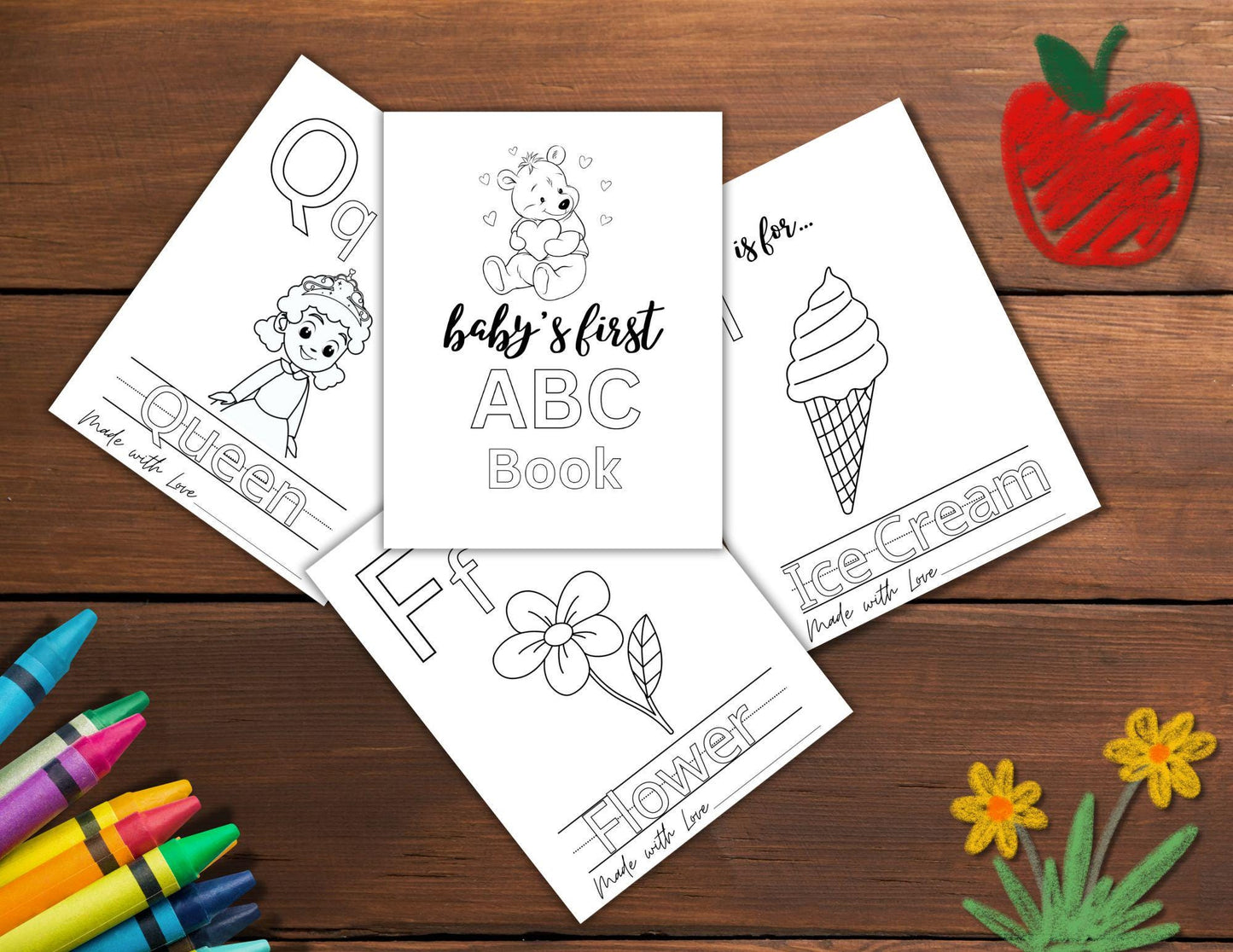 Baby ABC Coloring Pages, Baby ABC Book Decorate, Baby ABC Book Encouraging Coloring Pages, Baby abc Coloring Book, Printable abc Letter Page